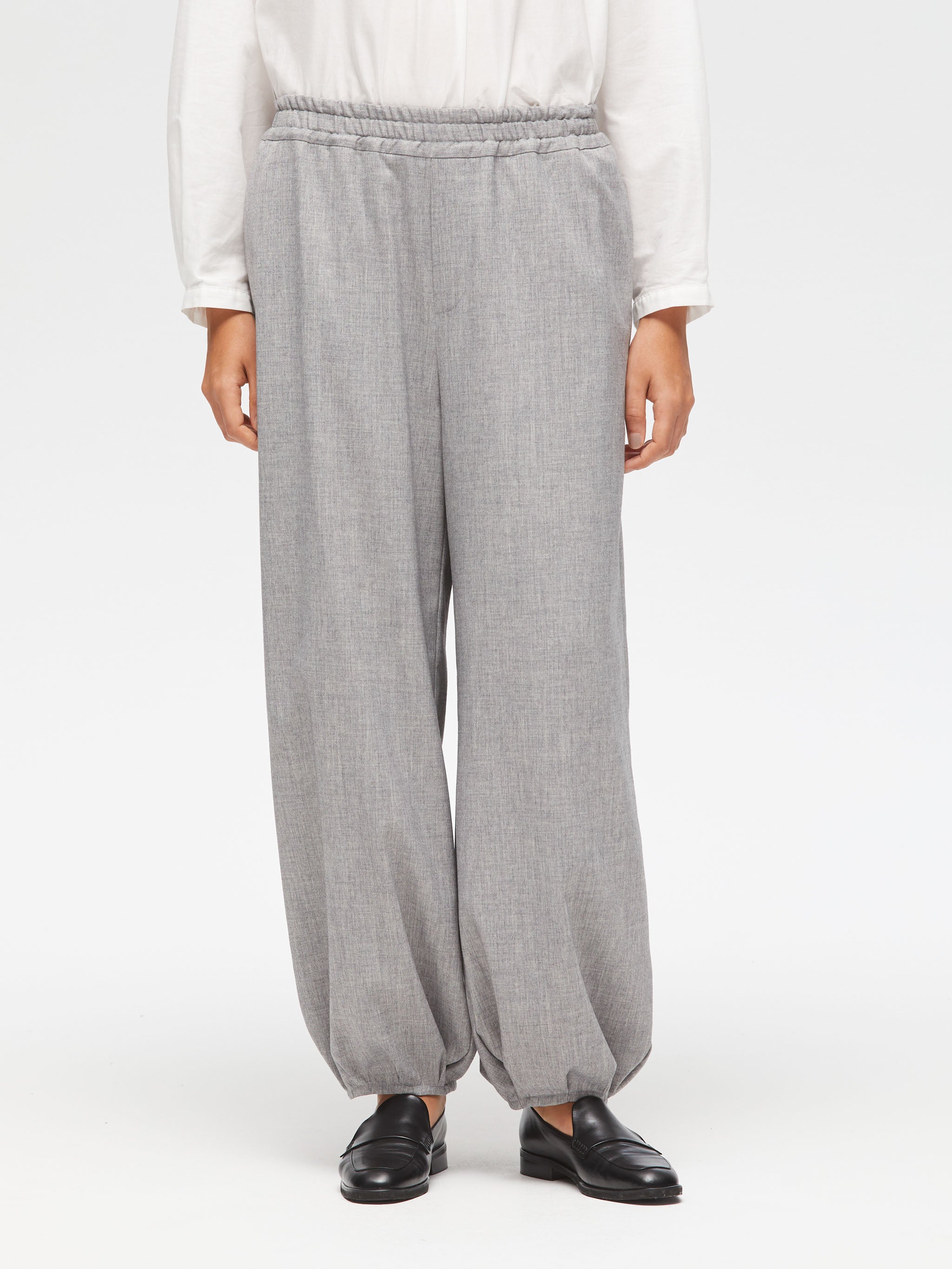 tucked hem cocoon PT | 3-260071 – mizuiro ind