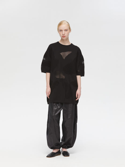 glossy drawstring hem easy PT | 3-260078