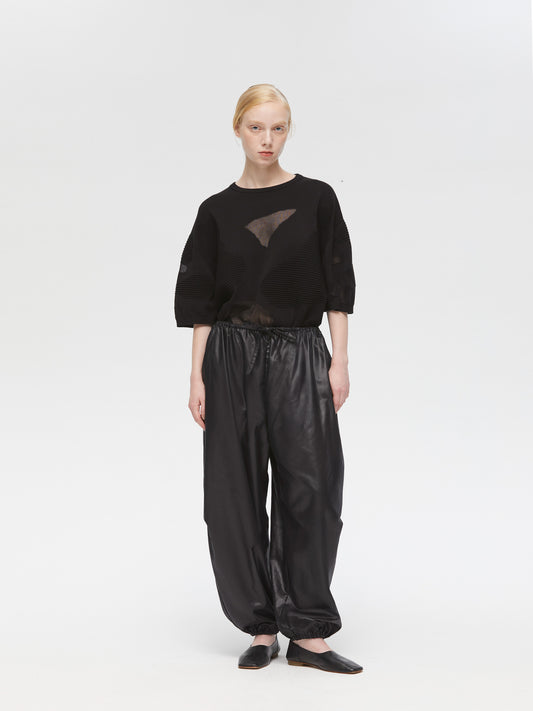 glossy drawstring hem easy PT | 3-260078