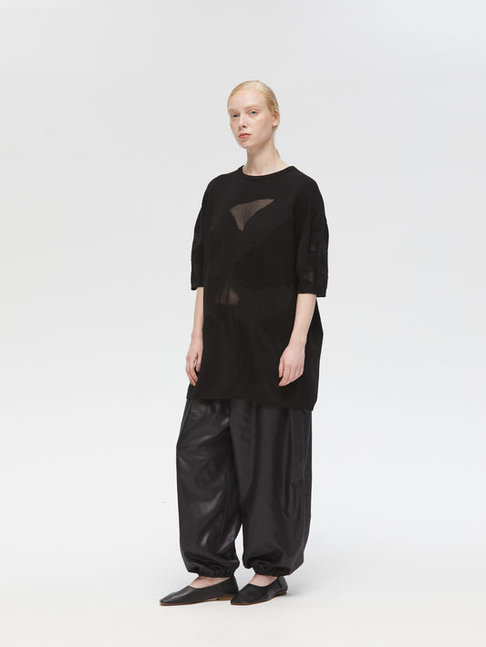 glossy drawstring hem easy PT | 3-260078