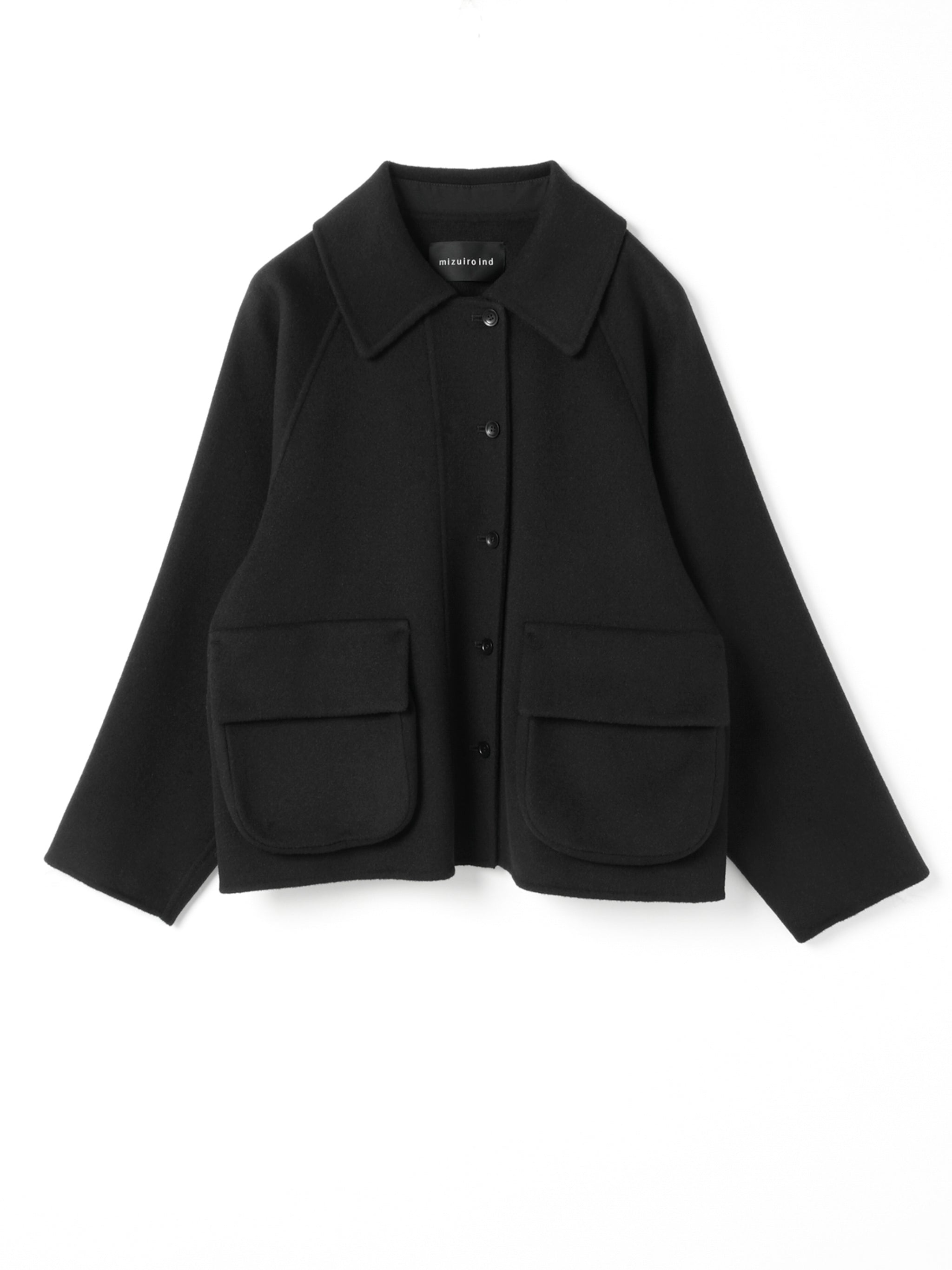 美品✨45R インドメリノ縮絨のチェックジャケット 2サイズ 裾フリンジ 軽量 TALLサイズ 〕2WAYストレッチチェックフラノ デザインダブルジャケット