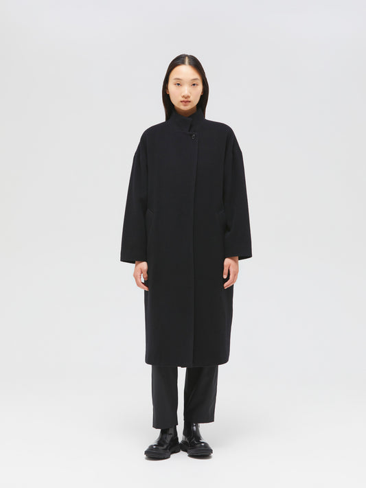 wool blend stand collar CT | 3-270051