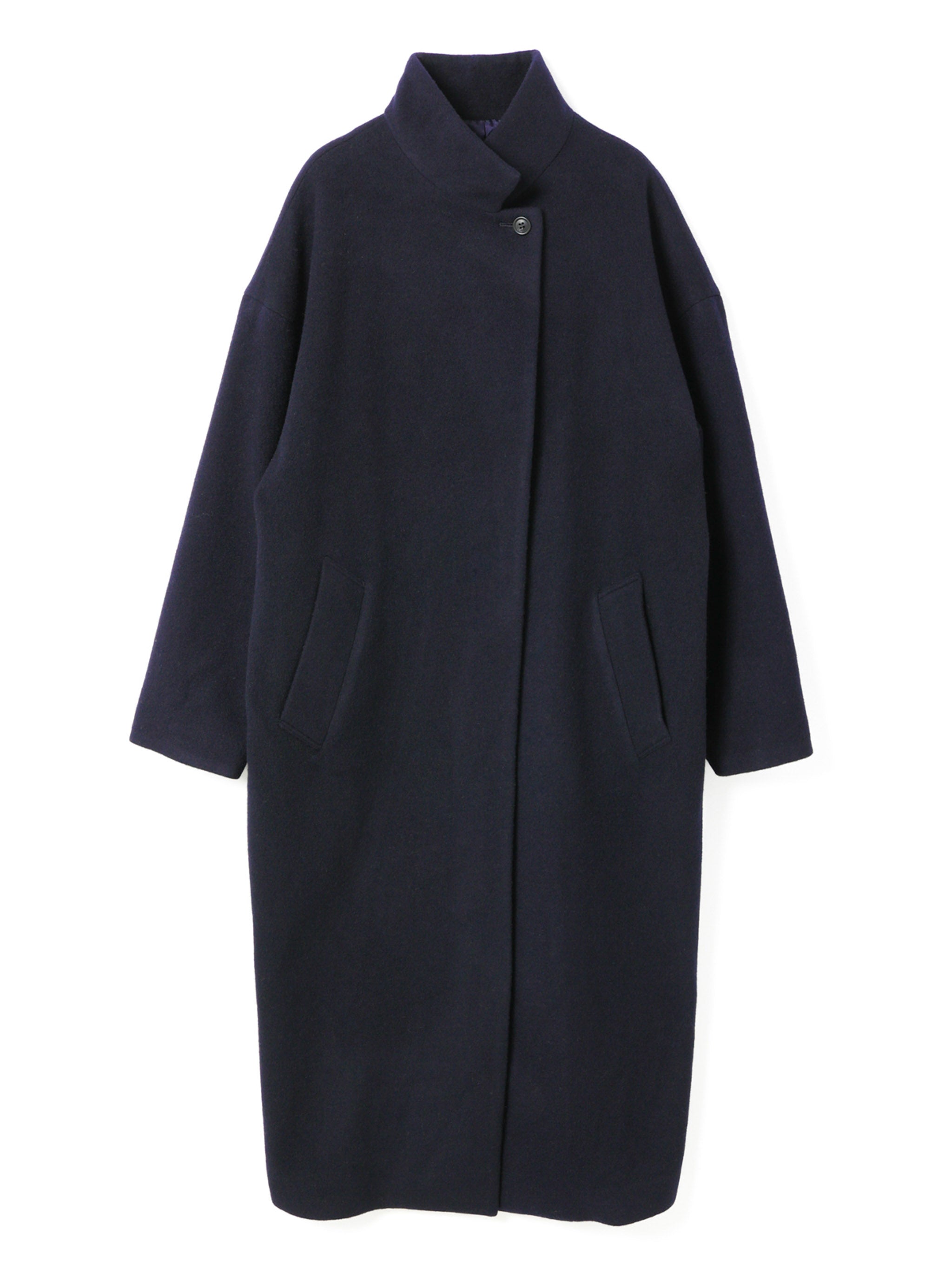 wool blend stand collar CT | 3-270051 – mizuiro ind