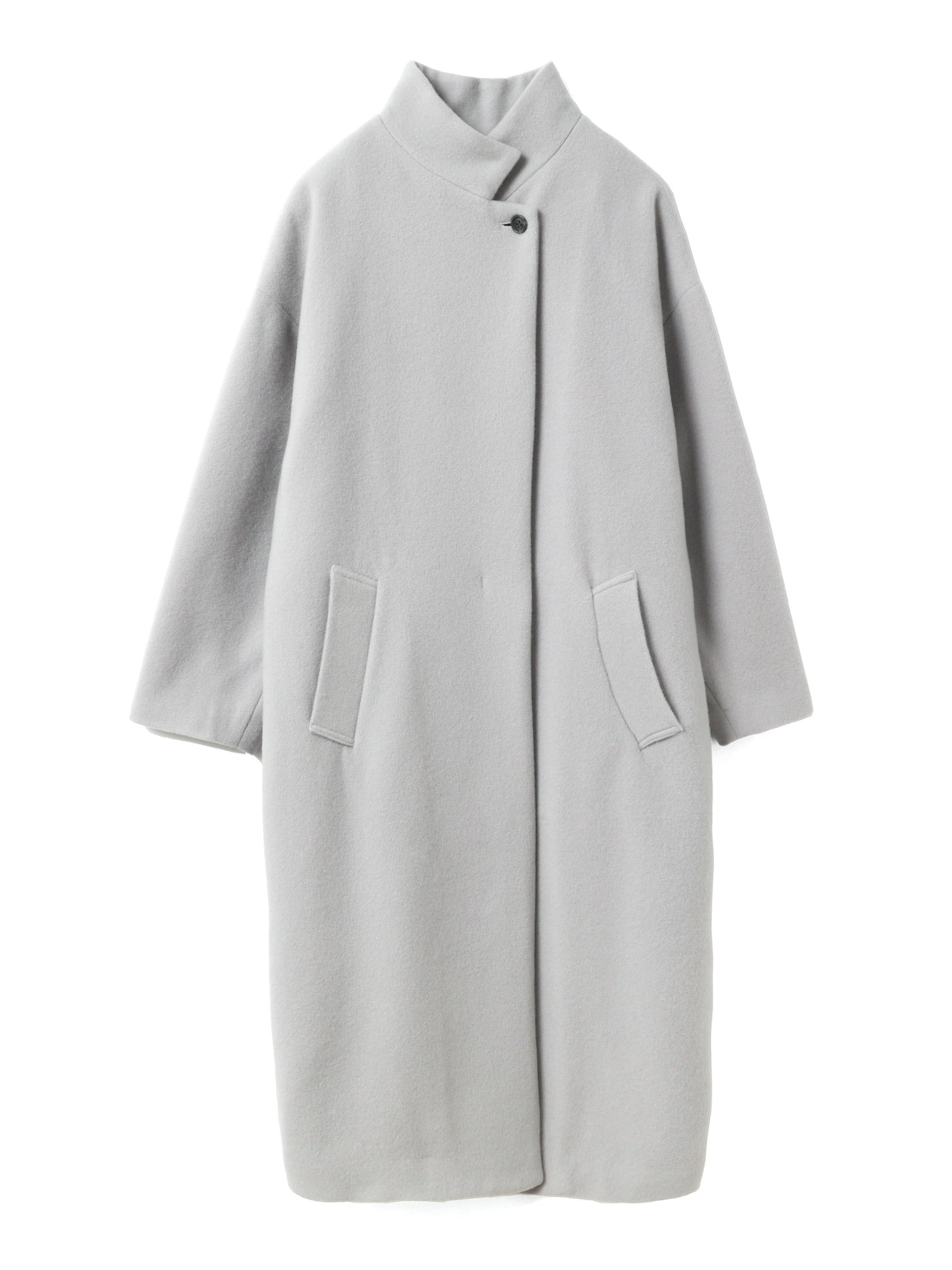 wool blend stand collar CT | 3-270051 – mizuiro ind