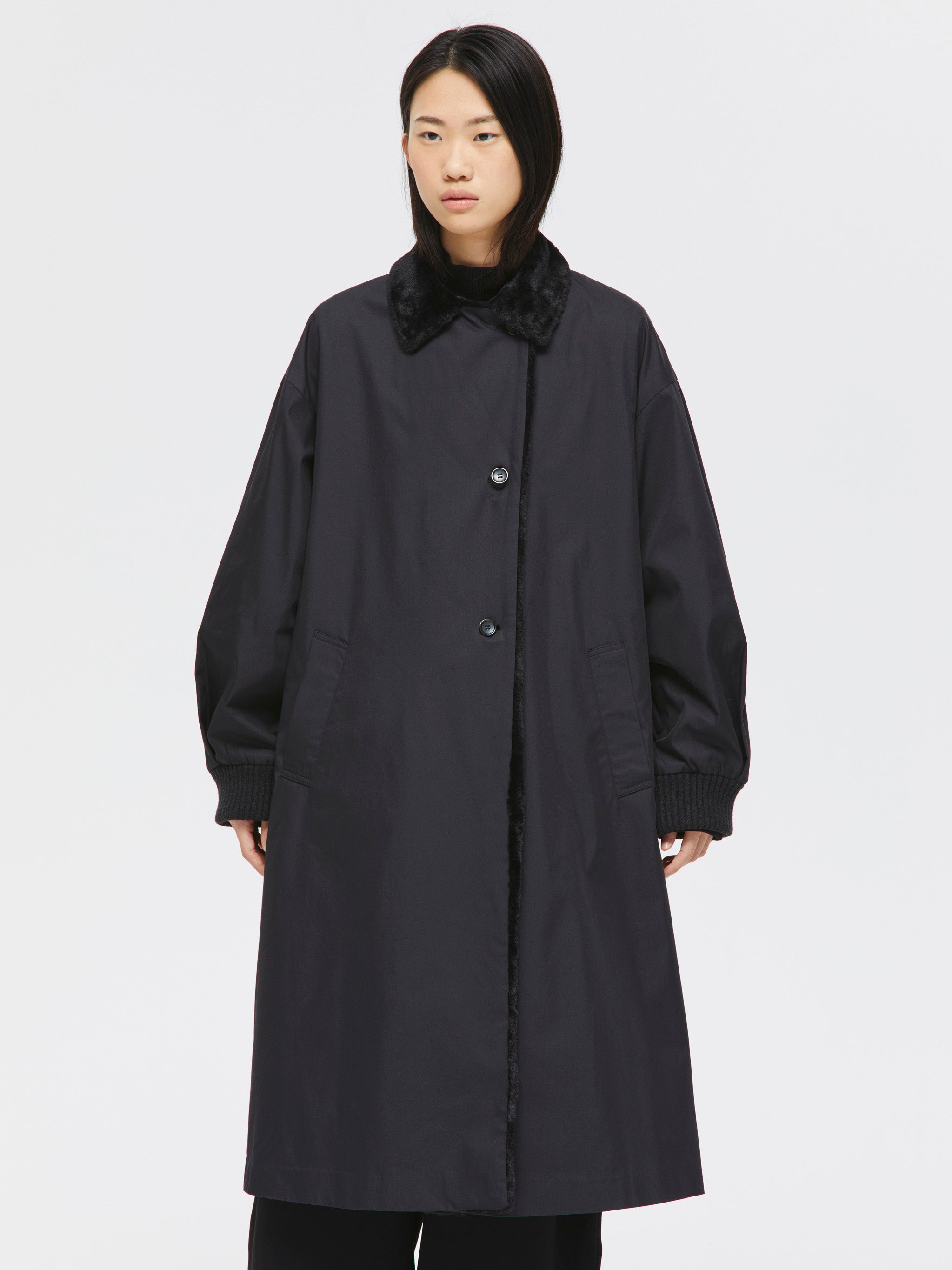 back boa coat | 3-270052 – mizuiro ind