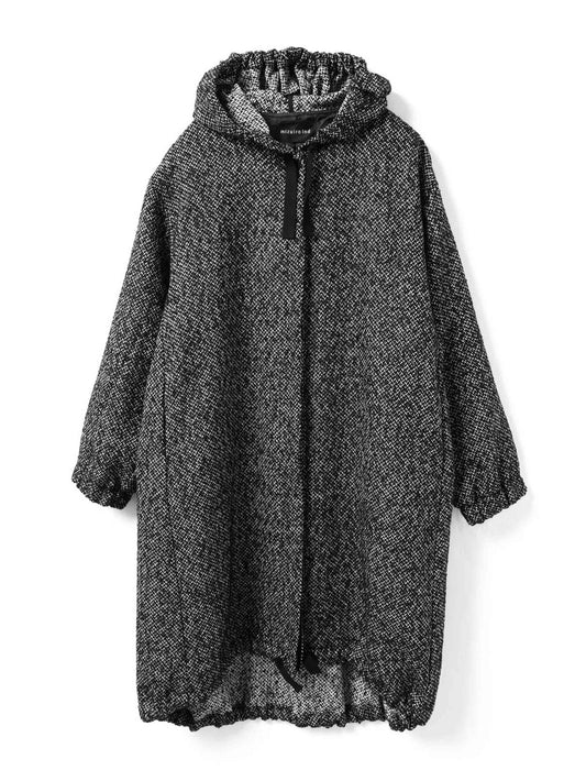 wool blend hooded CT | 3-270058