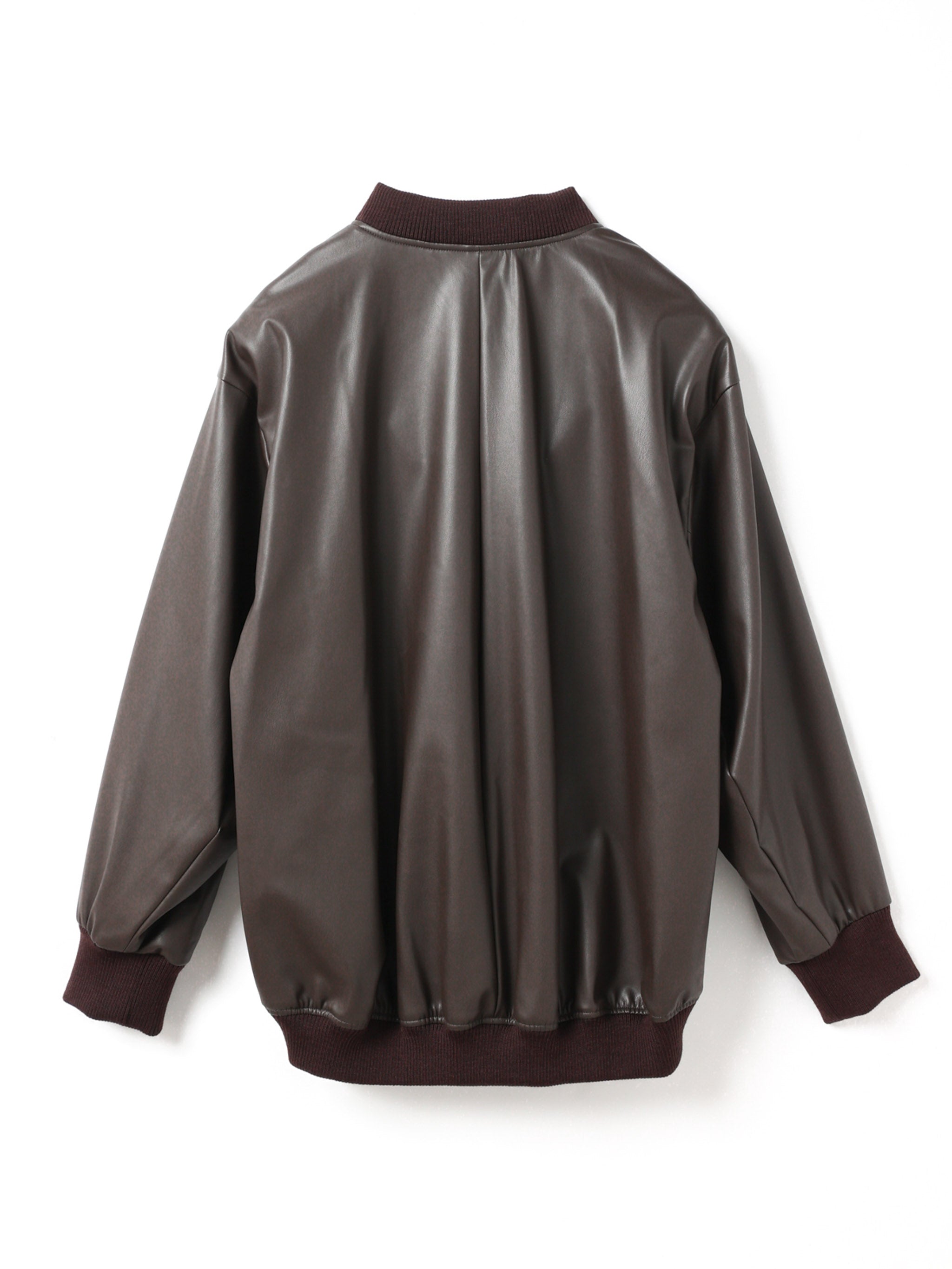 synthetic leather zip blouson | 3-270061 – mizuiro ind