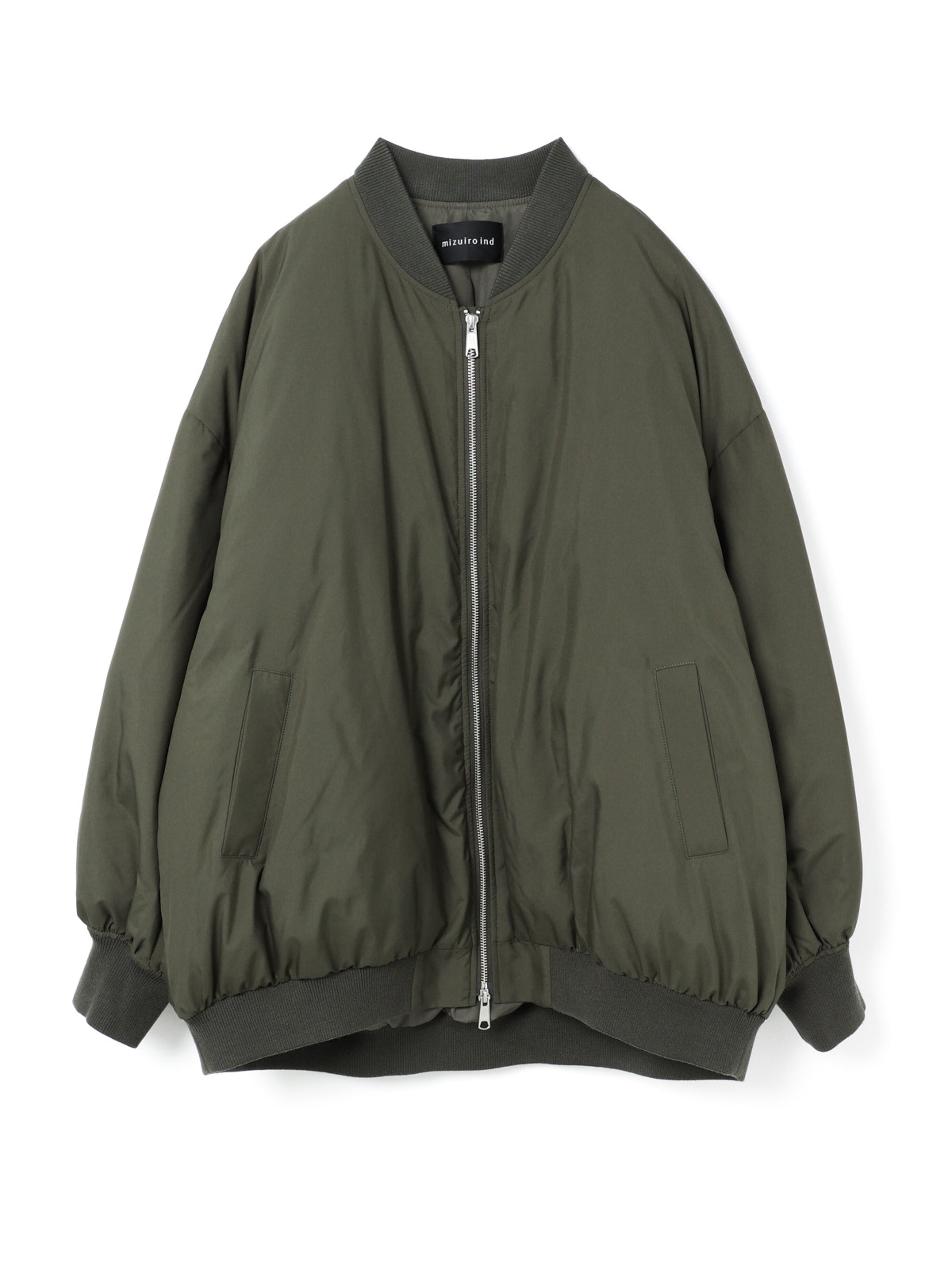 wide zip down blouson | 3-270063 – mizuiro ind