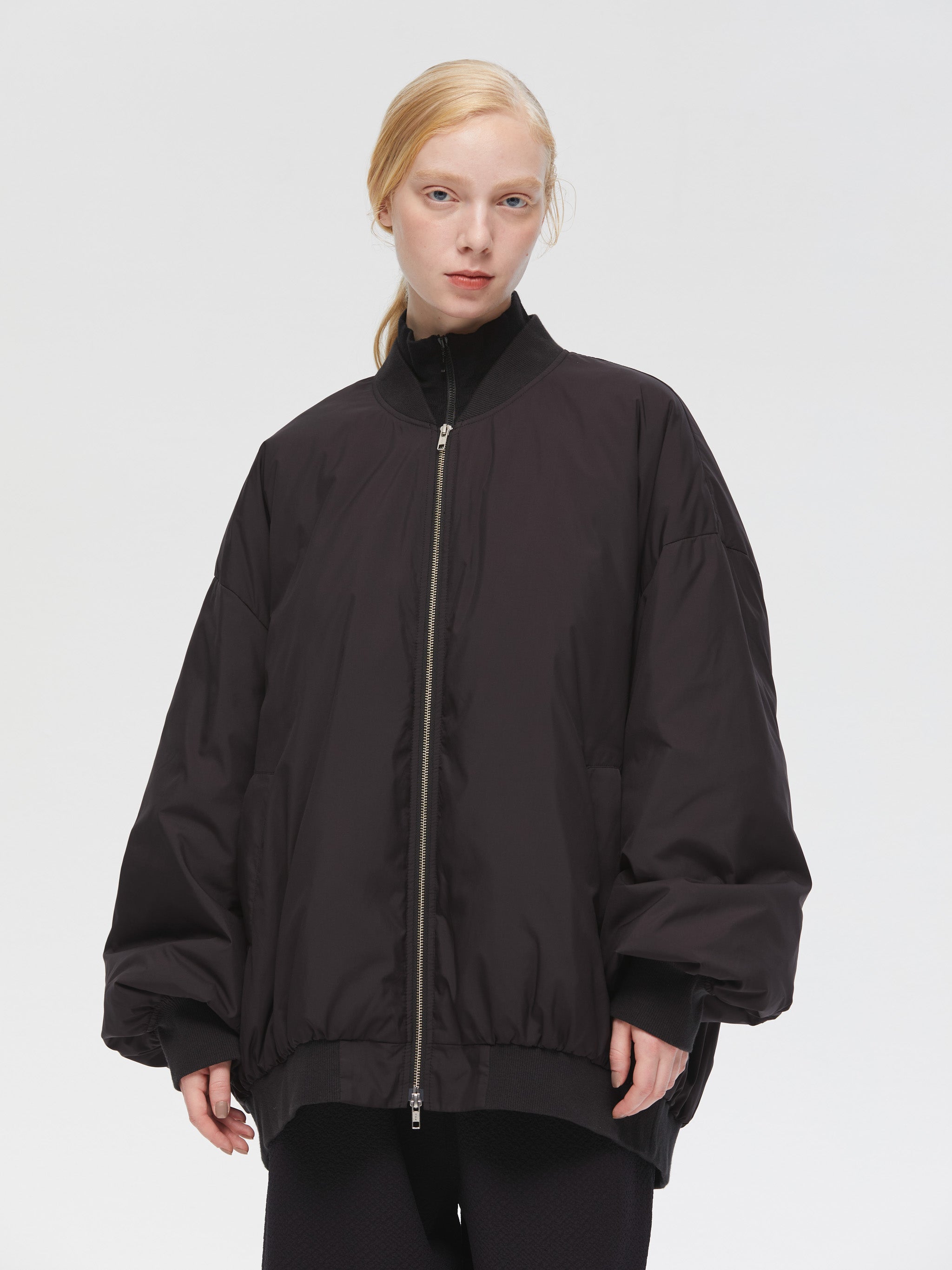 mizuiroind ブラック ロングダウンジャケット mizuiroind ブラック ロングダウンジャケット