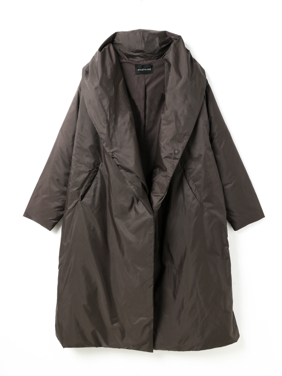 ミズイロインド drape light down CT コート drape light down CT | 3-270064 – mizuiro ind