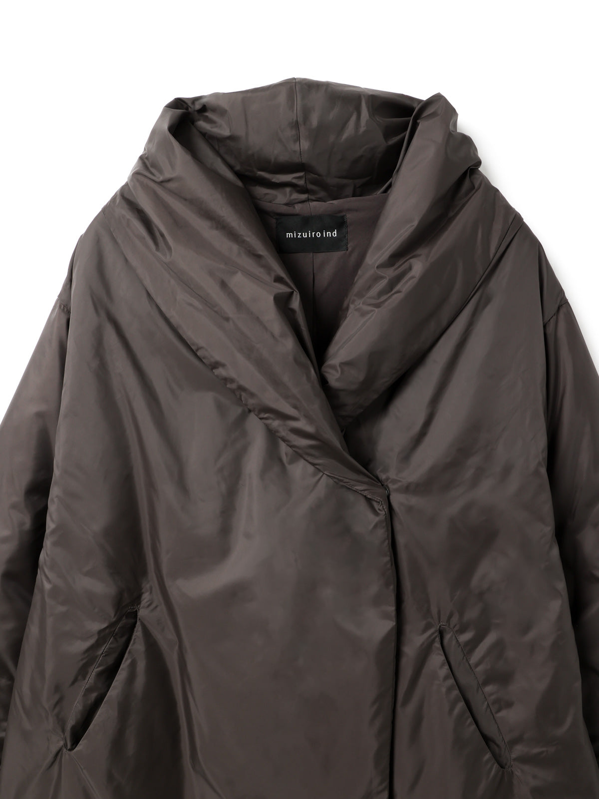 ミズイロインド drape light down CT コート drape light down CT | 3-270064 – mizuiro ind