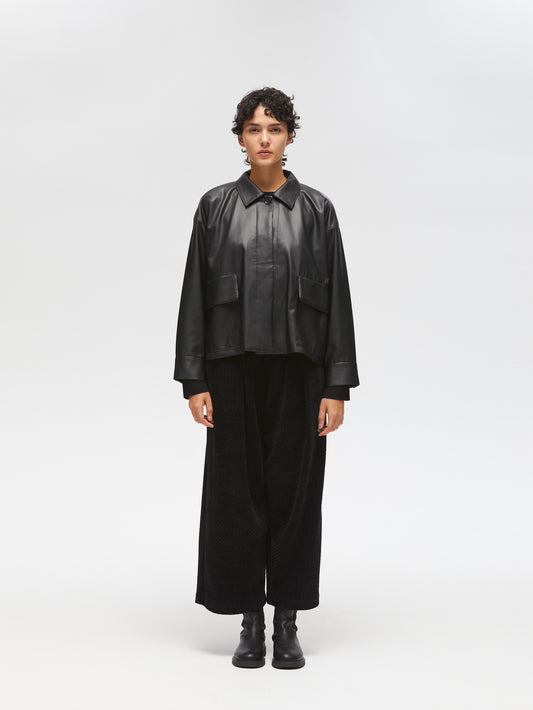 synthetic leather shirt JK | 3-270069