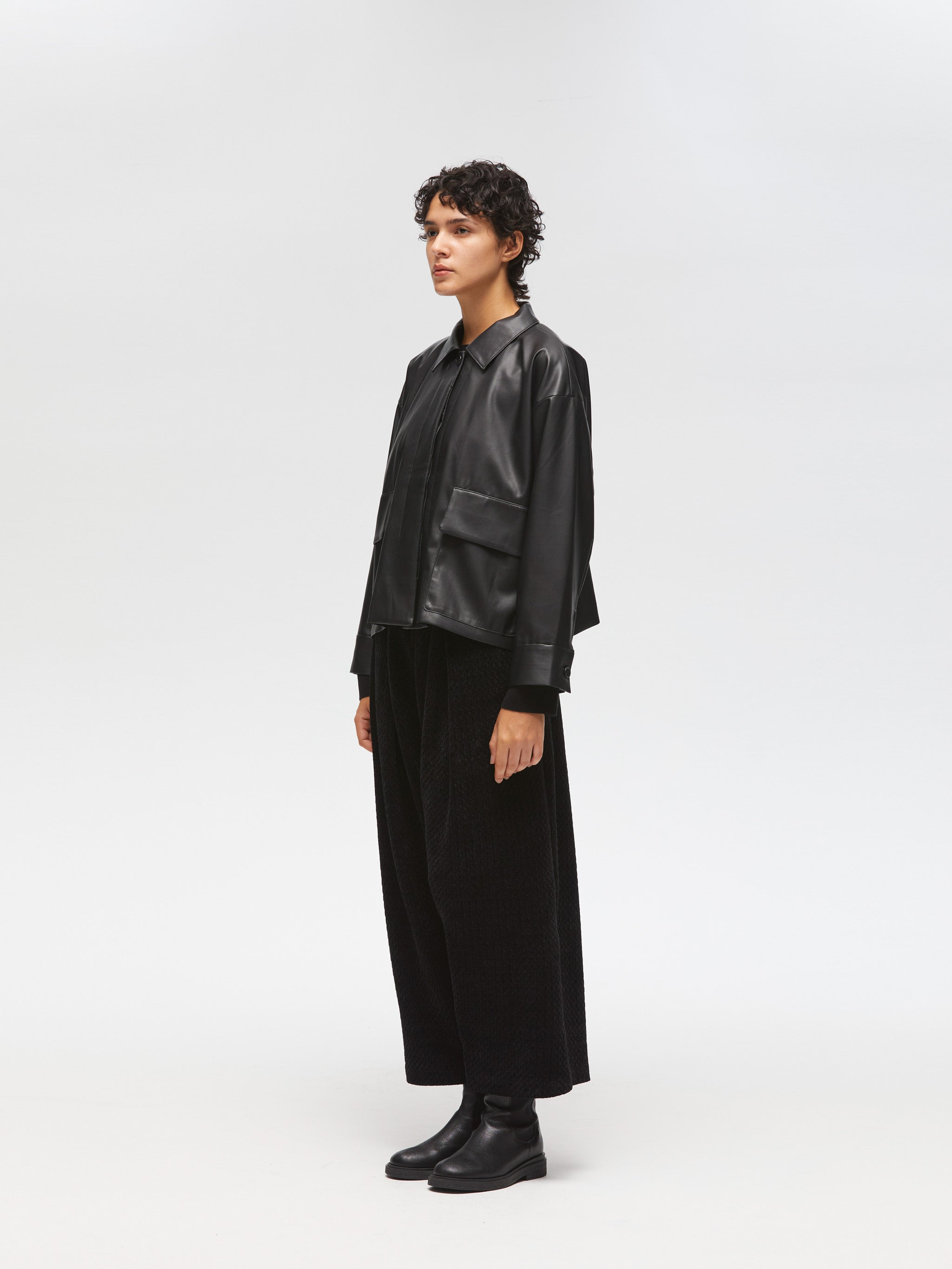 synthetic leather shirt JK | 3-270069 – mizuiro ind