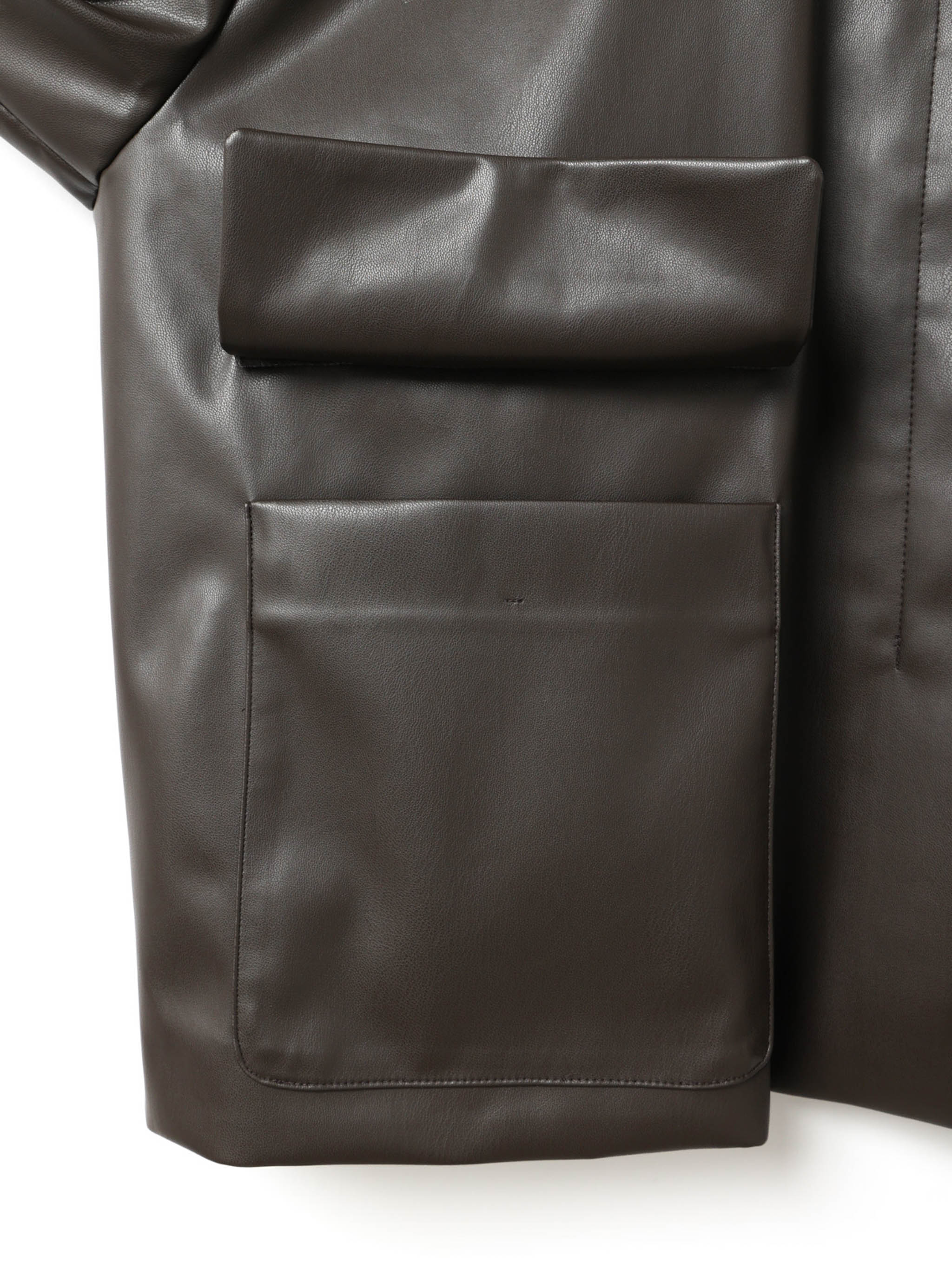 synthetic leather shirt JK | 3-270069 – mizuiro ind