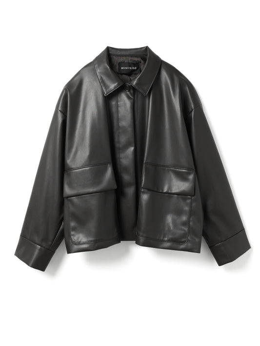 synthetic leather shirt JK | 3-270069