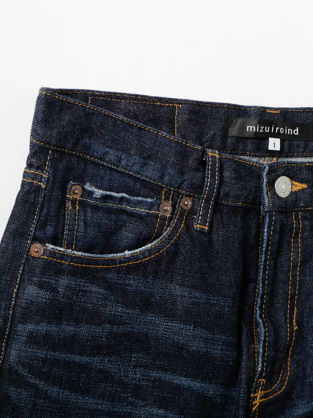 4/5 length denim | 3-27054 – mizuiro ind