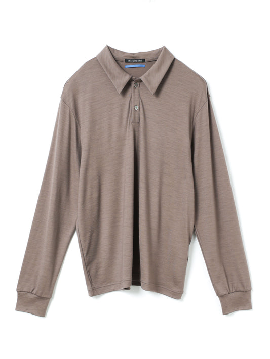 wool polo collar tops | 3-510011-m