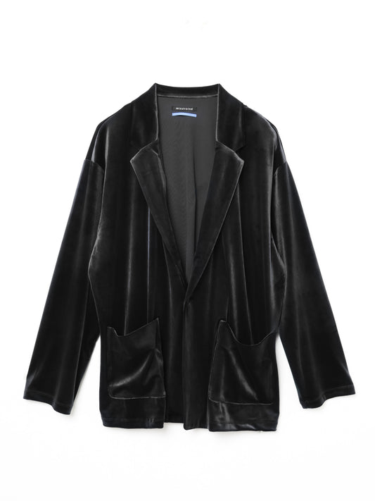 velour tailored jaceket | 3-510016-m
