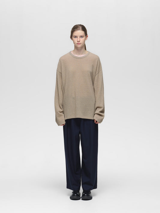 airy crew neck tops | 3-510017-w