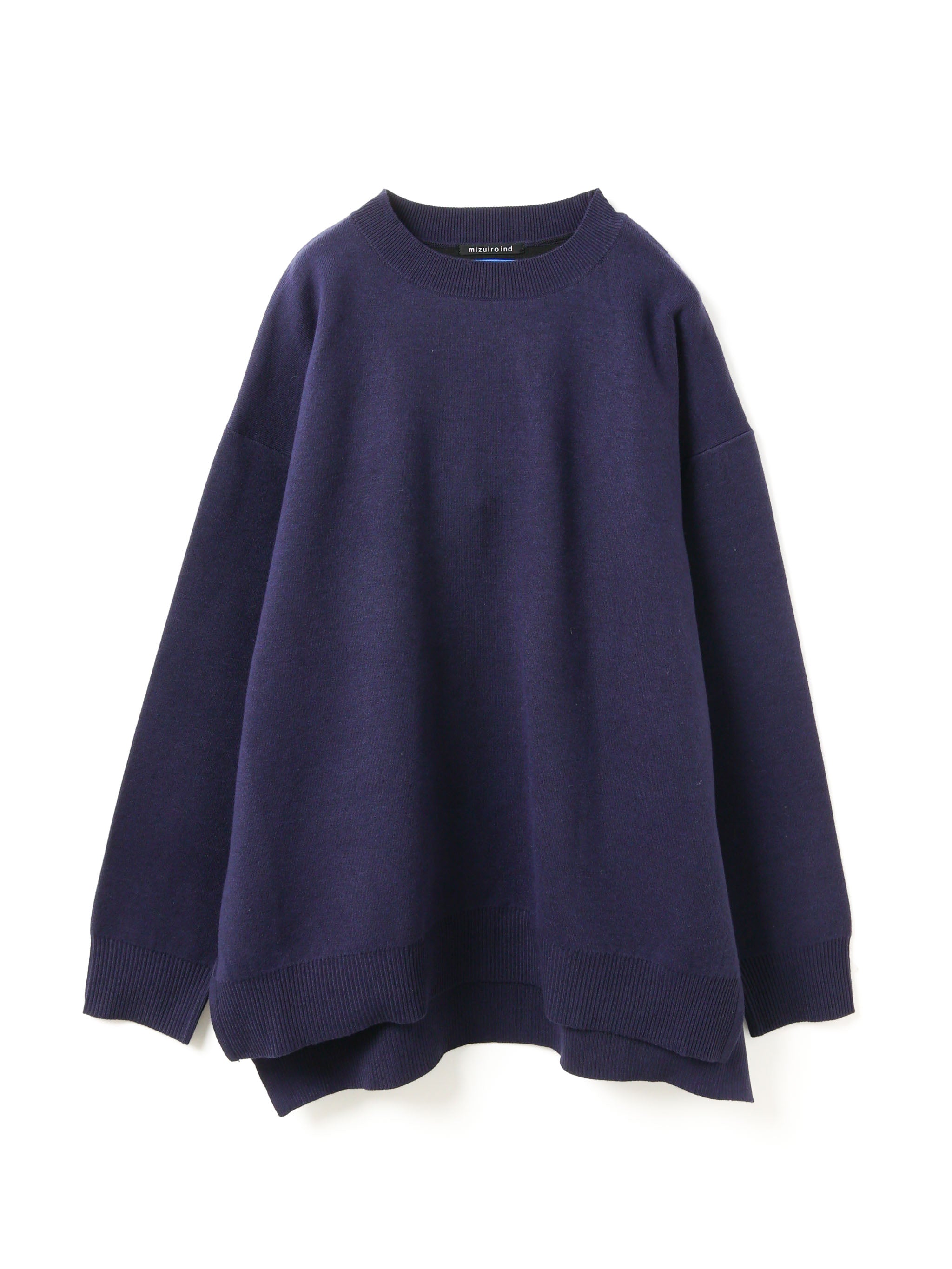 double face crew neck wide tunic | 3-520005-w – mizuiro ind