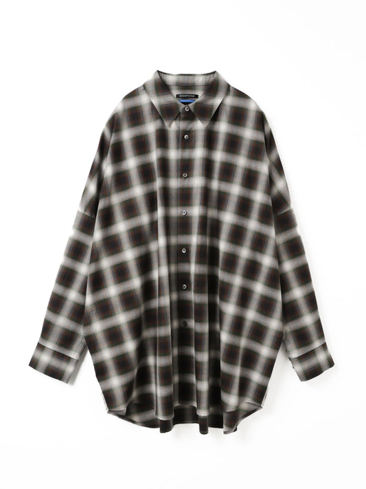 check wide shirt | 3-530004-w