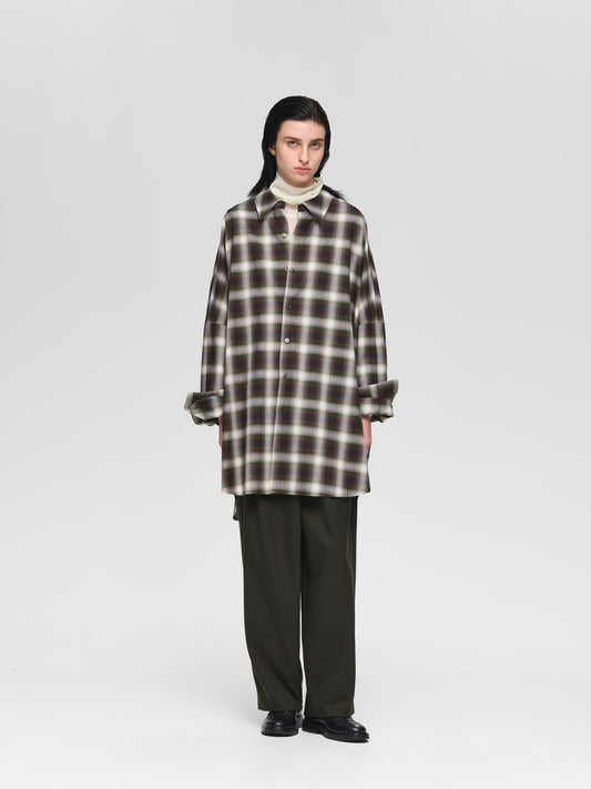 check wide shirt | 3-530004-w