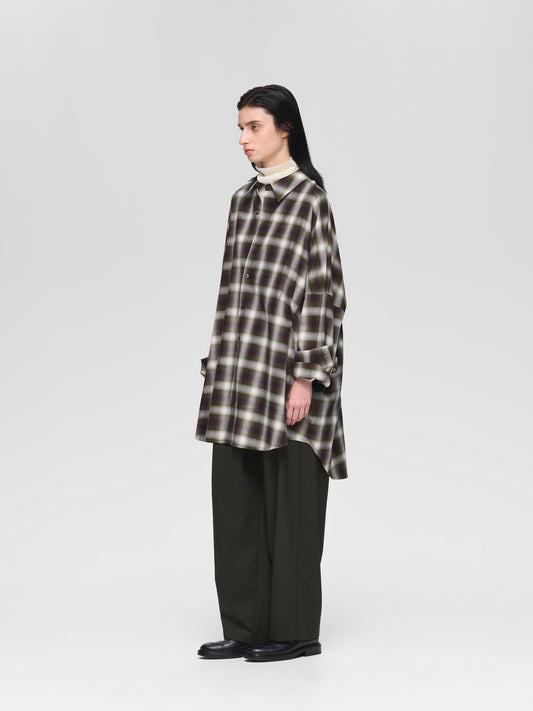 check wide shirt | 3-530004-w