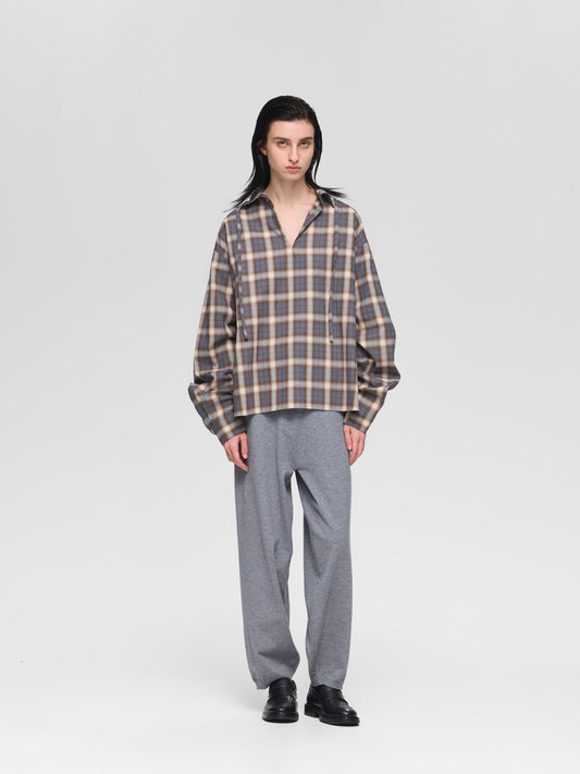 tape collar shirt | 3-530005-w