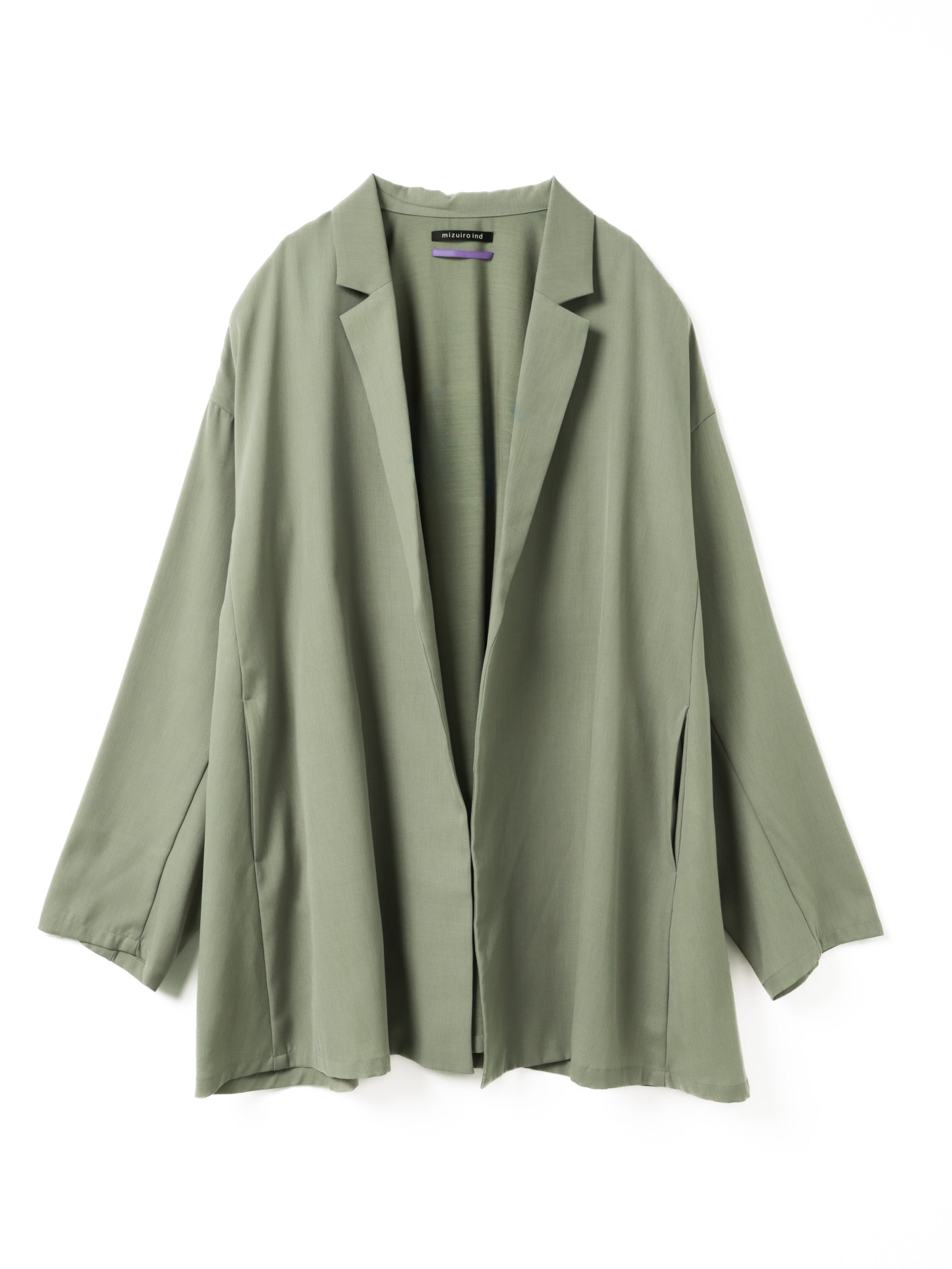 tailored shirt jacket | 3-530006-m – mizuiro ind