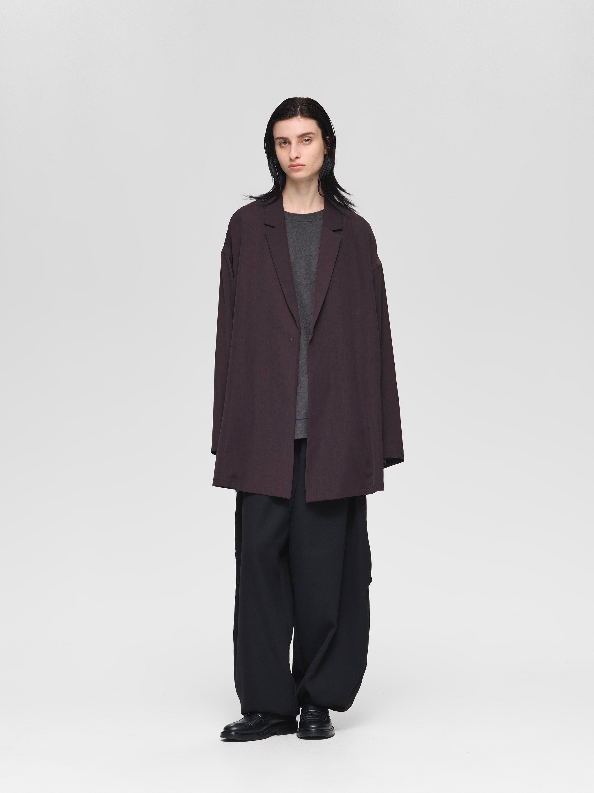 tailored shirt jacket | 3-530006-w – mizuiro ind