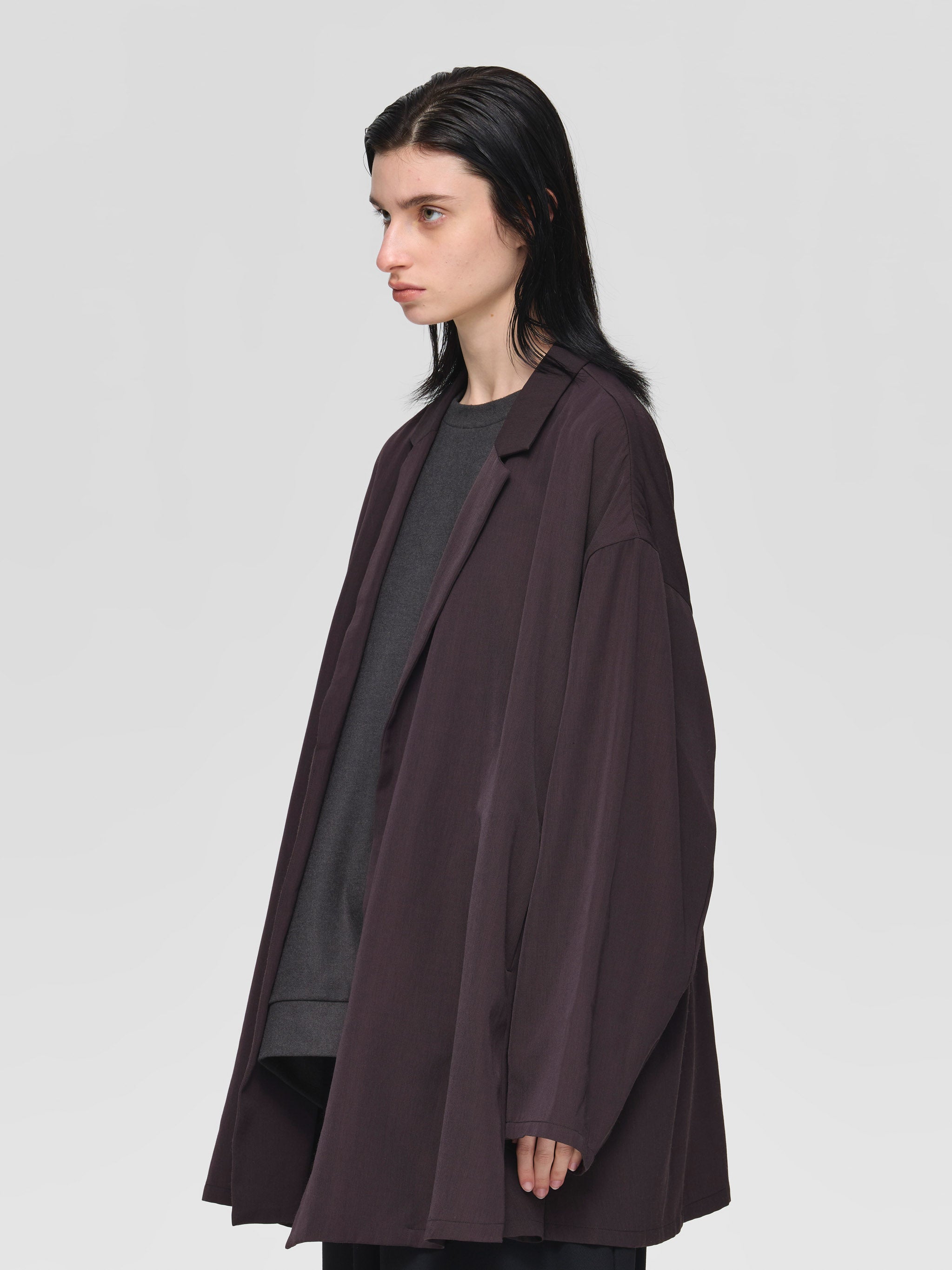 tailored shirt jacket | 3-530006-w – mizuiro ind