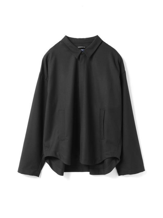 round hem shirt jacket | 3-530008-w