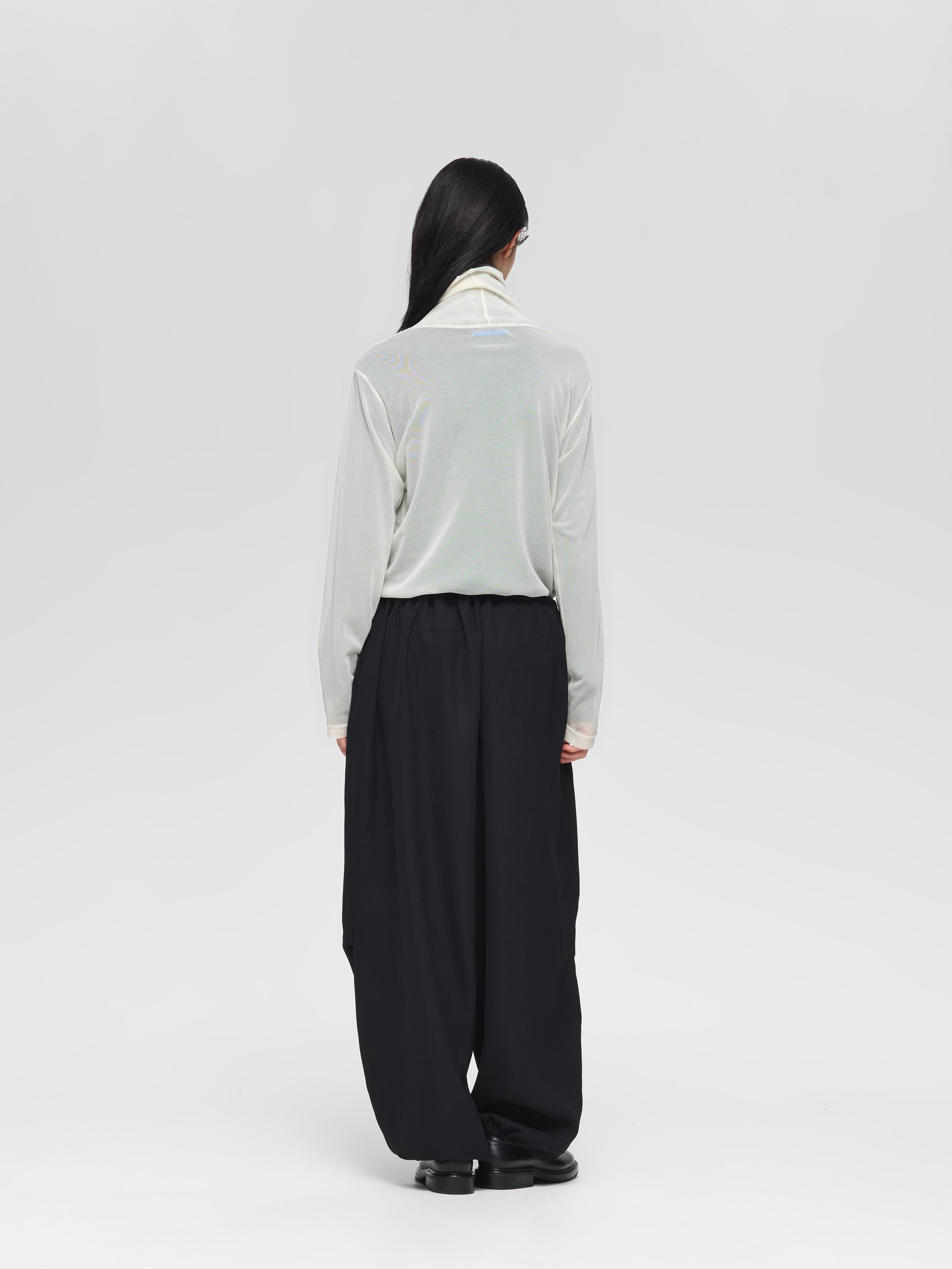drawstrings trousers | 3-560003-w – mizuiro ind