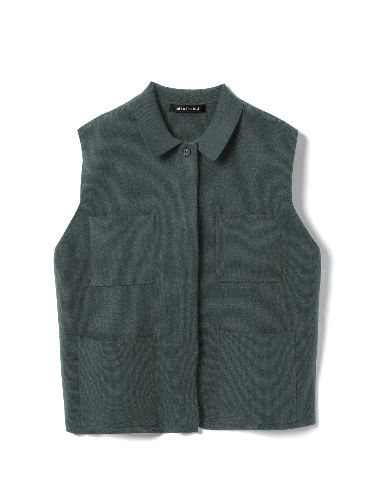 トップス kolor 23FW Inside-out vest wide vest with collar | 4-220089 – mizuiro ind