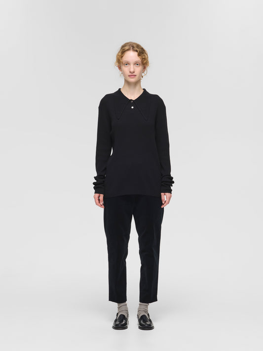 long collar knit Polo | 4-220091