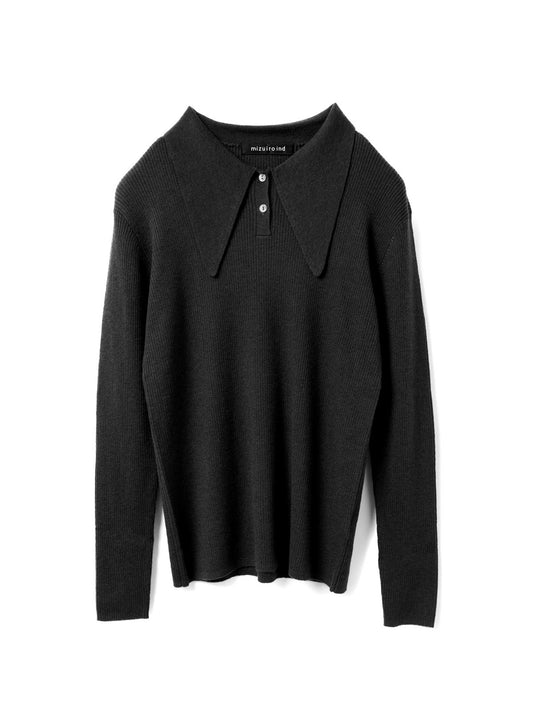 long collar knit Polo | 4-220091