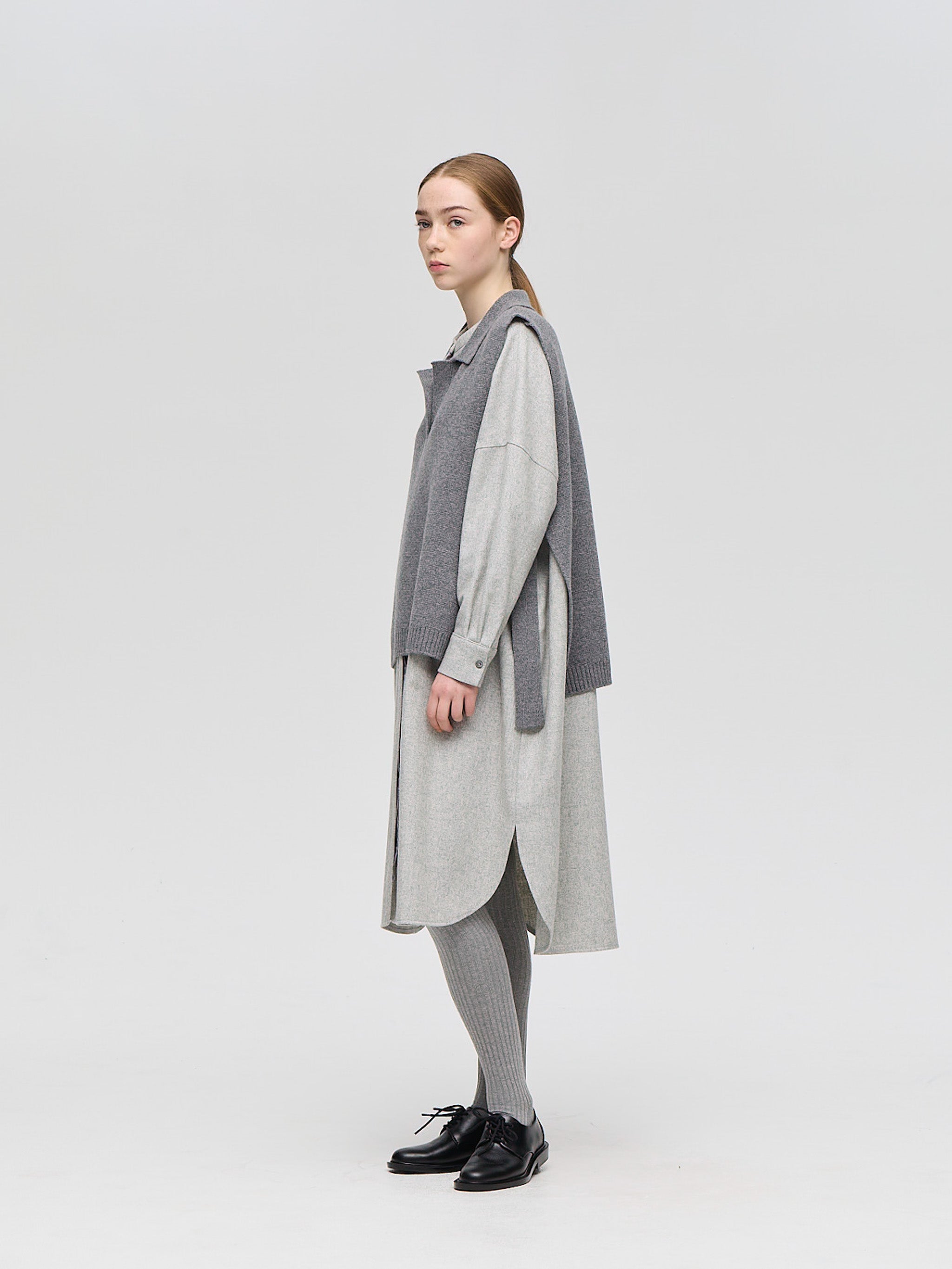 skipper knit vest | 4-220110 – mizuiro ind