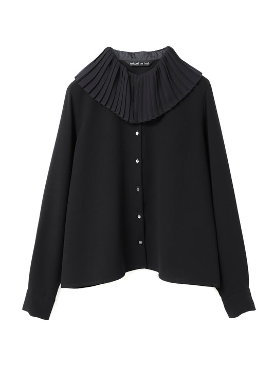 pleats collar shirt | 4-230038