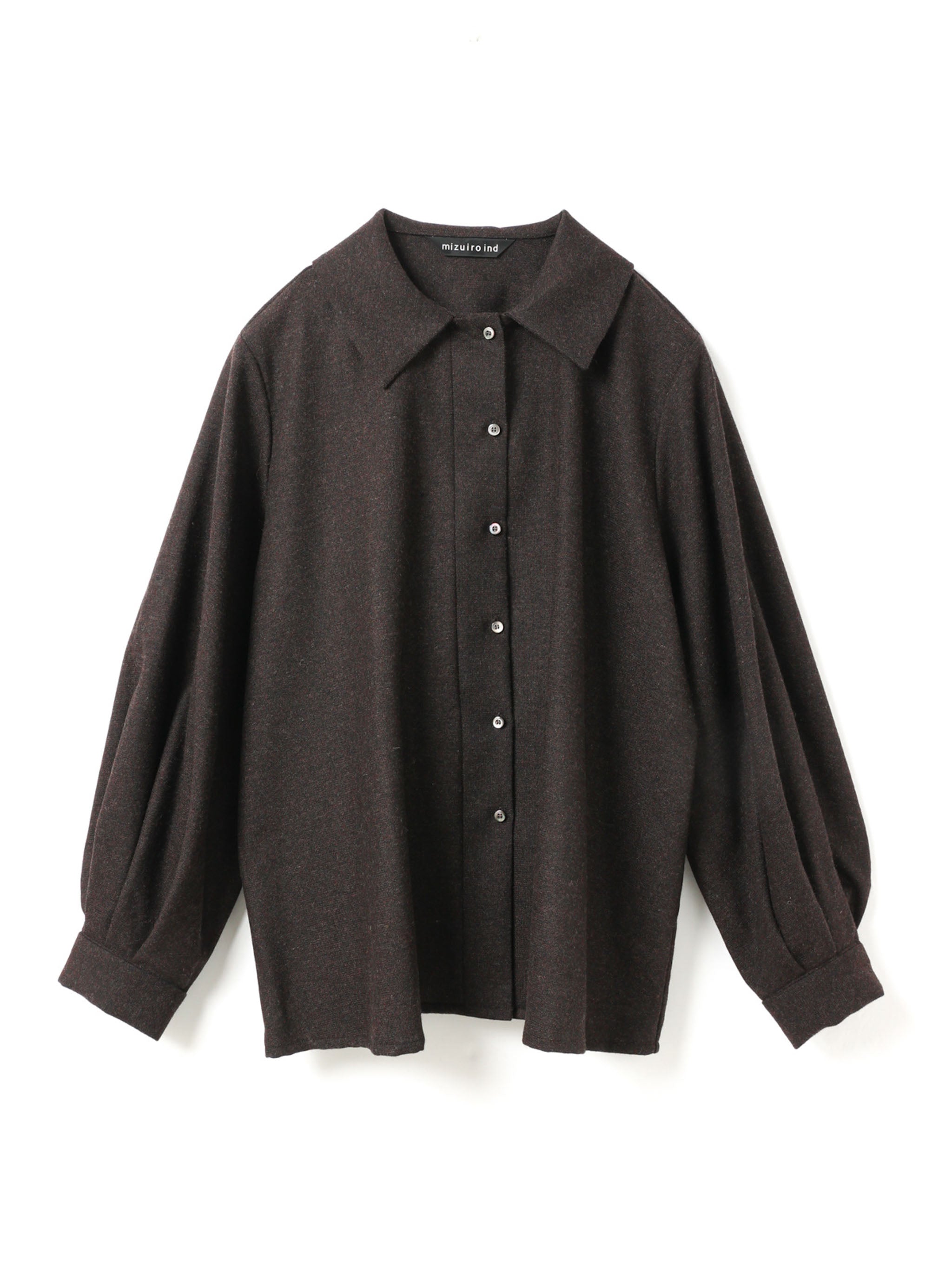 新品タグ付❤︎mizuiroind 黒stripe hooded シャツ Shirts & Blouse 2024 Spring Collection Update for March