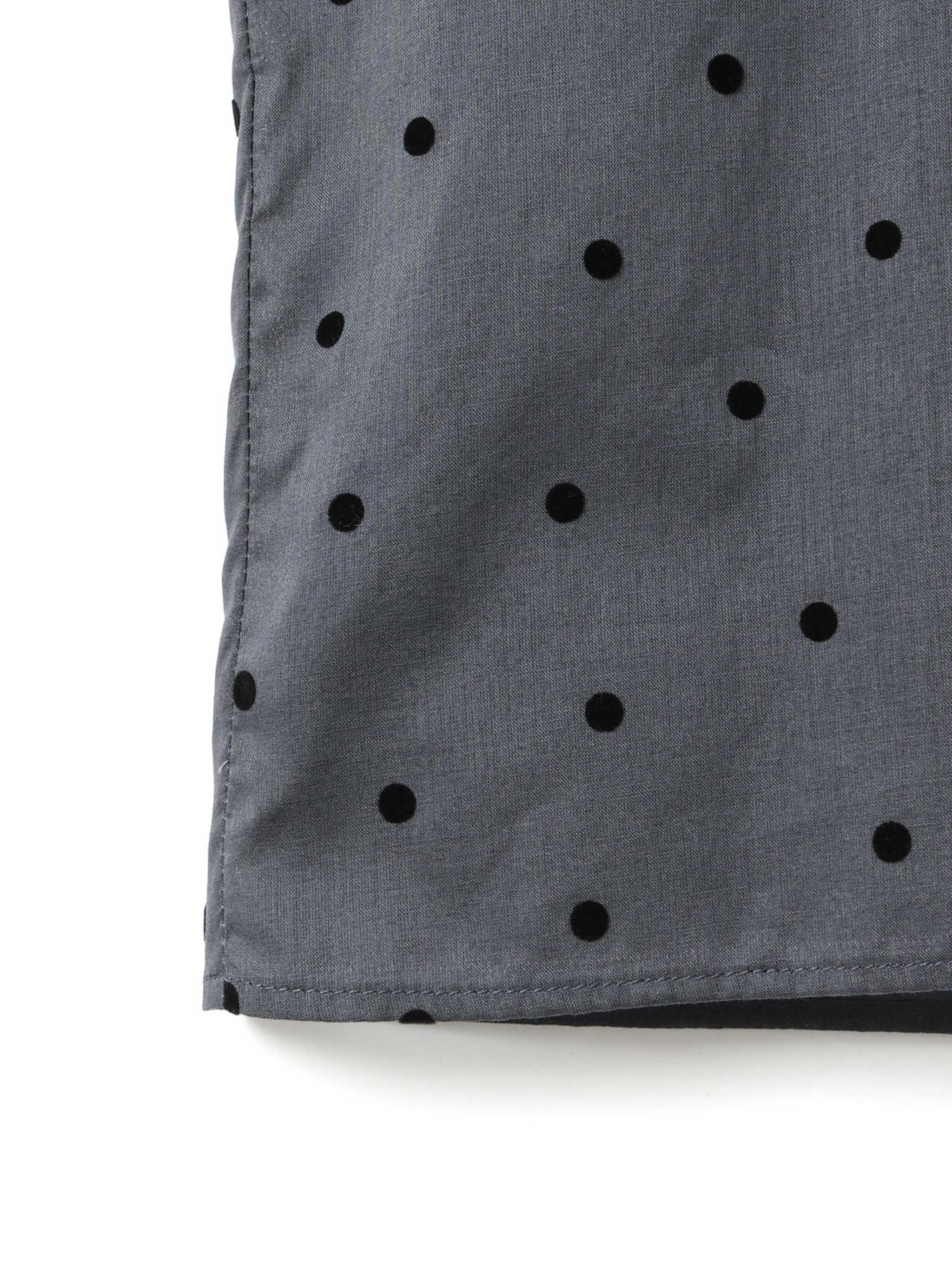 flocky dots print shirt | 4-230058 – mizuiro ind