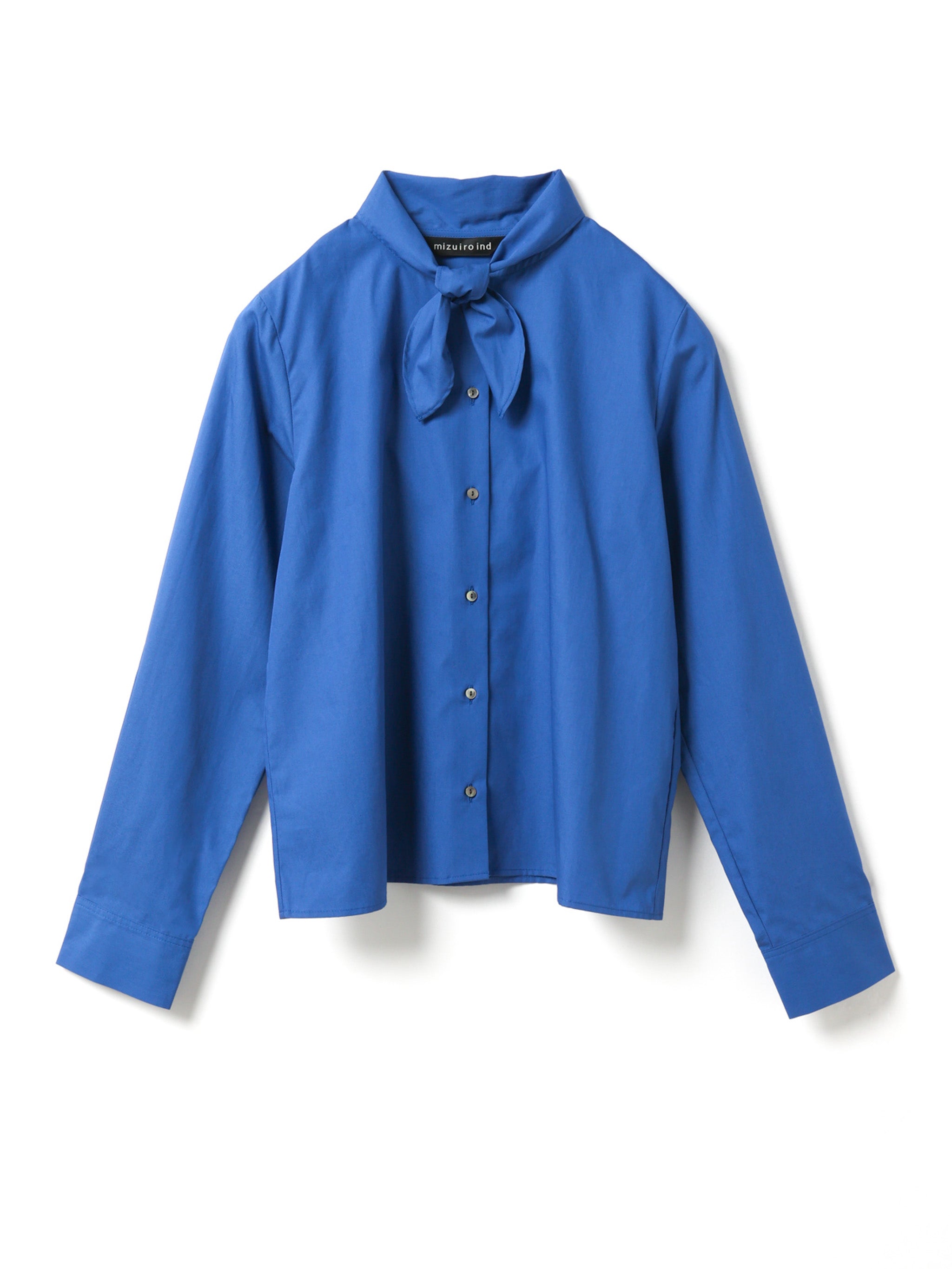 check ribbon tie shirt | 4-230062 – mizuiro ind