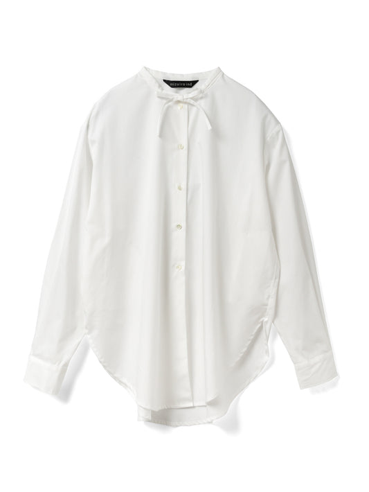 ribbon tie long shirt | 4-230065A