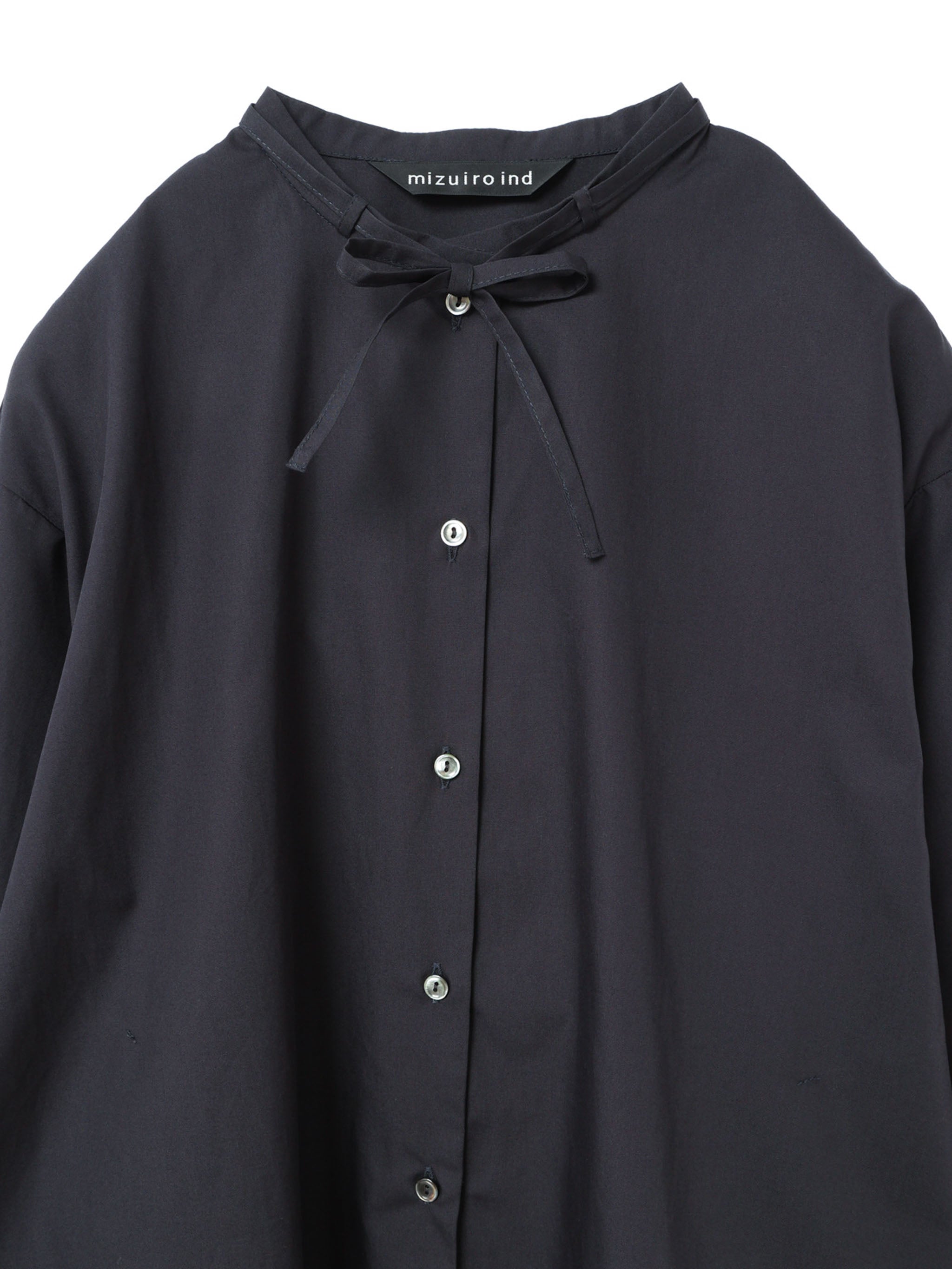 ribbon tie long shirt | 4-230065 – mizuiro ind