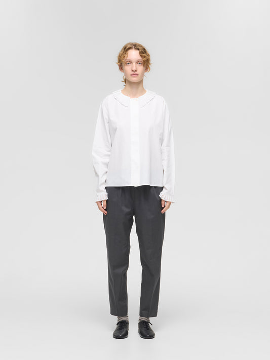 pleats collar shirt | 4-230066