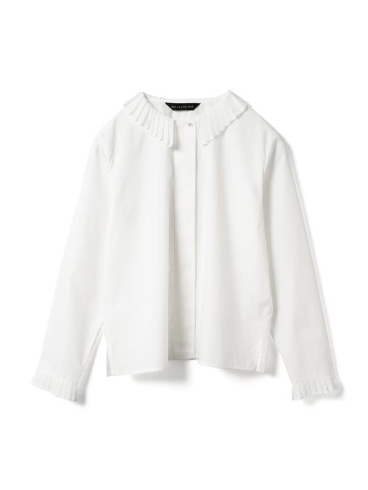 pleats collar shirt | 4-230066