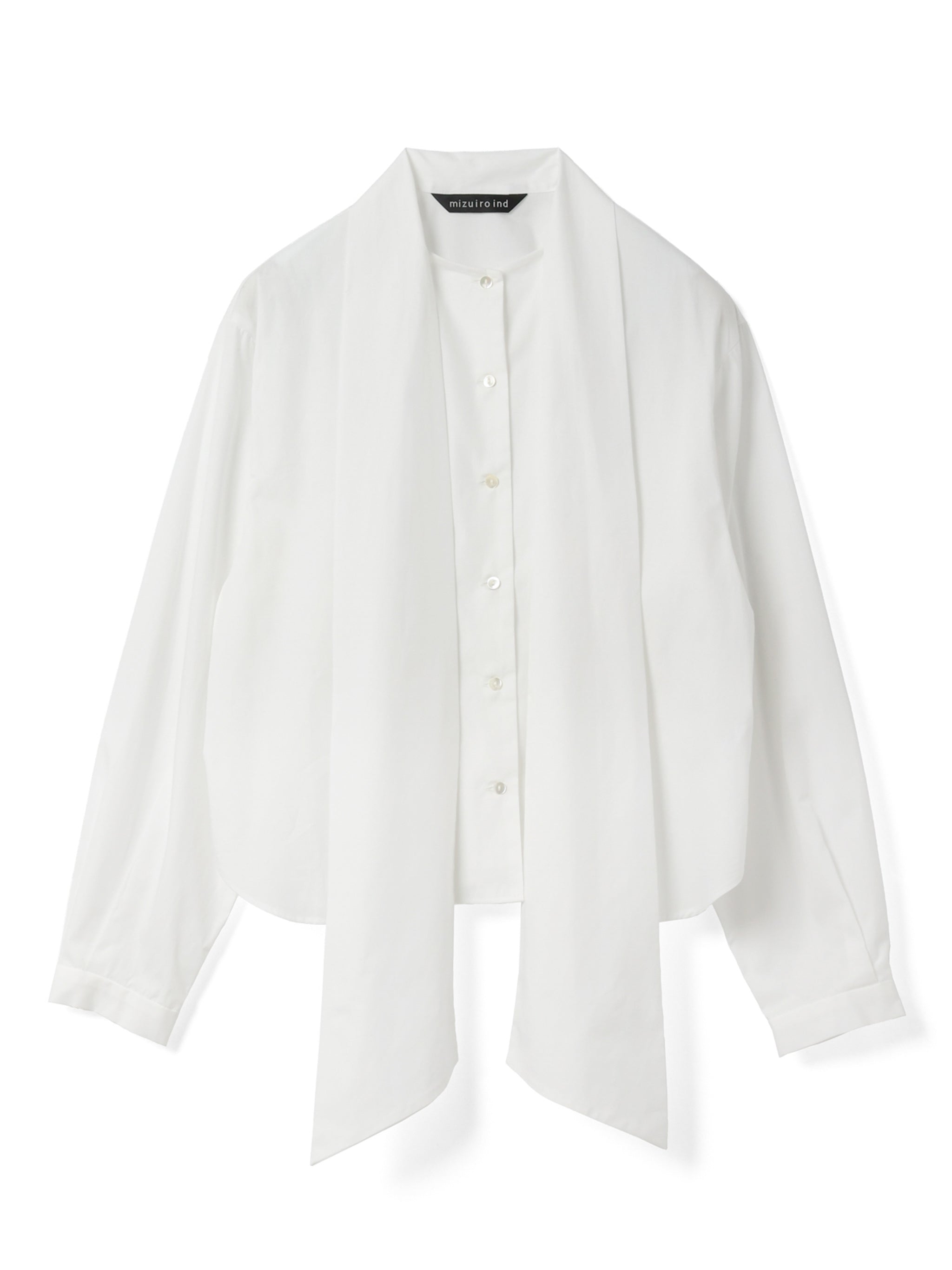 long tie collar shirt | 4-230068 – mizuiro ind