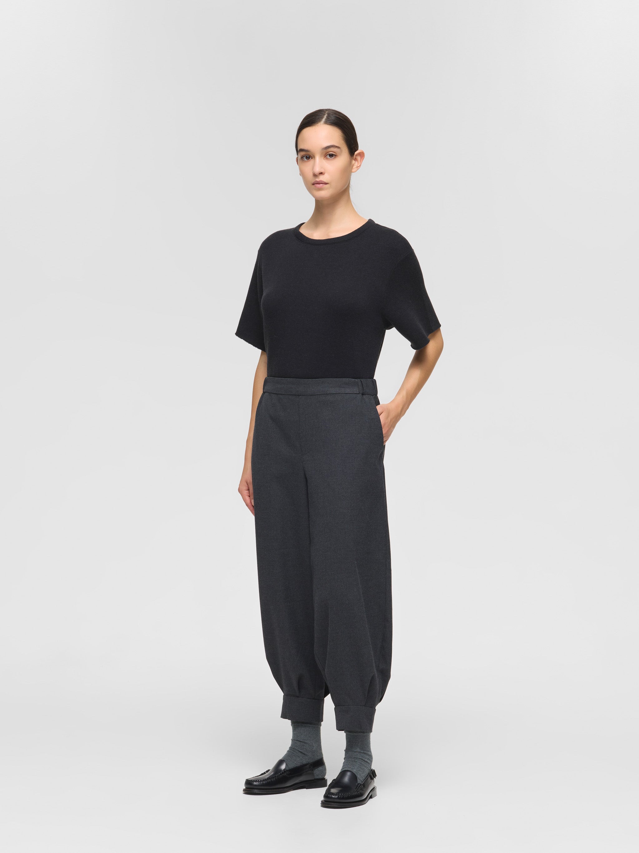 Мページです tucked hem PT | 4-260056 – mizuiro ind