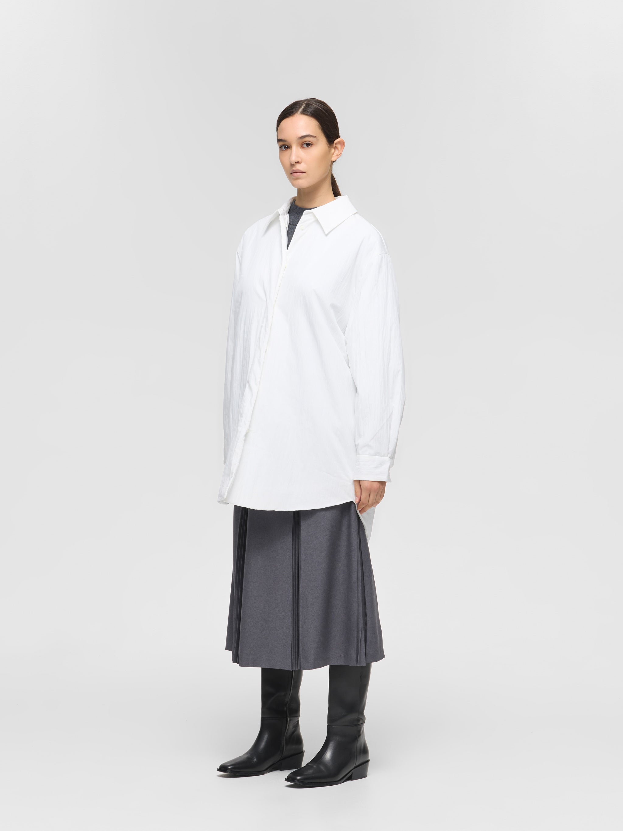 wide padding shirt JK | 4-270039 – mizuiro ind