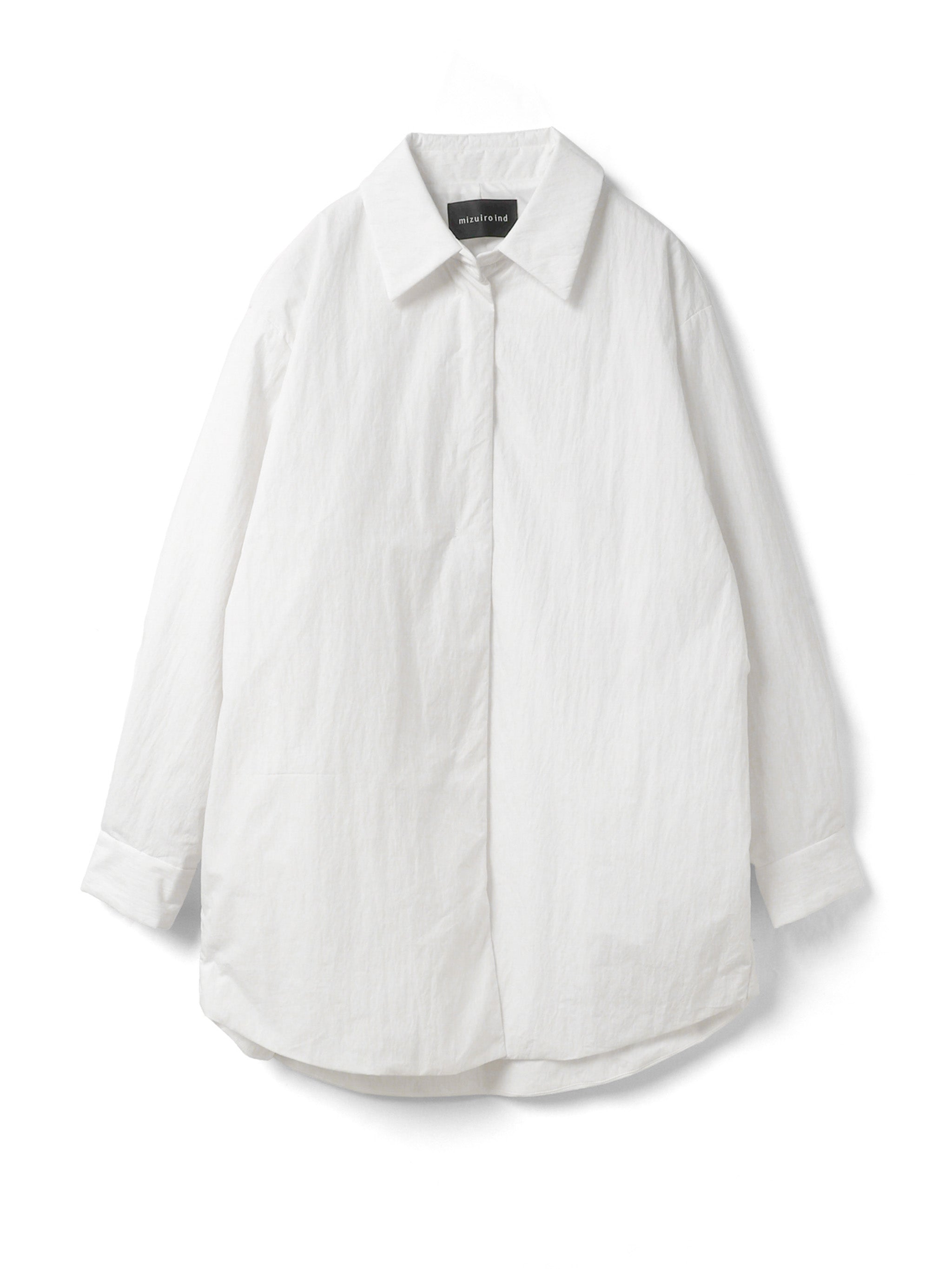 wide padding shirt JK | 4-270039 – mizuiro ind