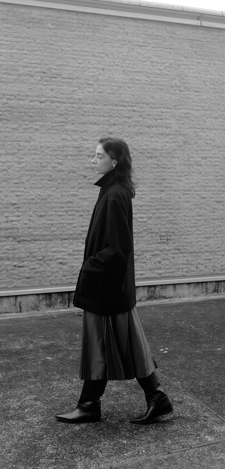 新品タグ付❤︎mizuiroind 黒stripe hooded シャツ Shirts & Blouse 2024 Spring Collection Update for March